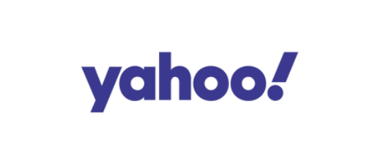 Yahoo! logo in bold purple lowercase letters with an exclamation mark on a transparent background.