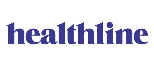 The word "healthline" appears in bold, dark blue lowercase letters on a white background.