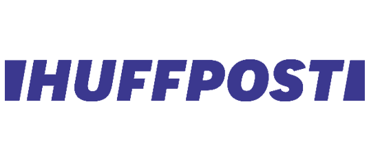 HUFFPOST" in bold, dark blue uppercase letters on a white background highlights pain relief supplements.