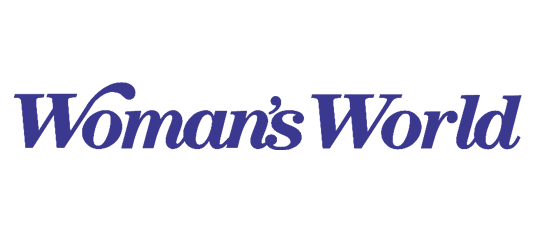 Woman's World" in bold, dark blue italics on white background; mentions natural supplements.